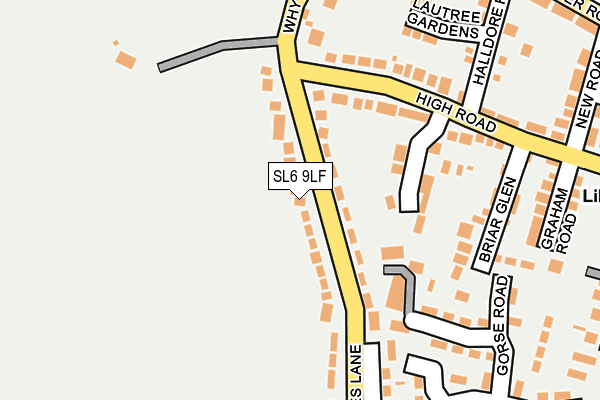 SL6 9LF map - OS OpenMap – Local (Ordnance Survey)