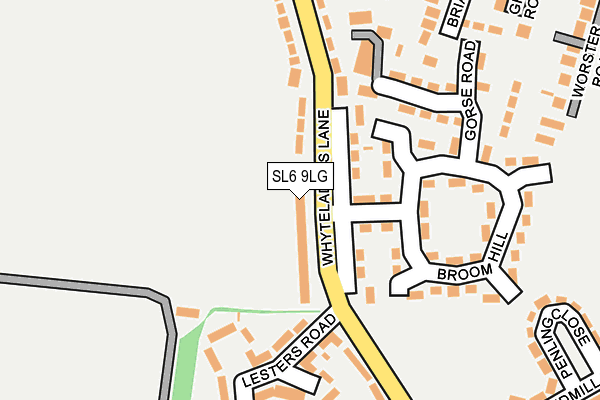 SL6 9LG map - OS OpenMap – Local (Ordnance Survey)