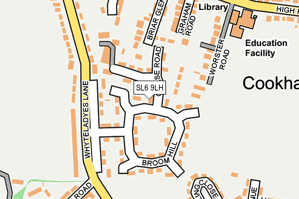 SL6 9LH map - OS OpenMap – Local (Ordnance Survey)