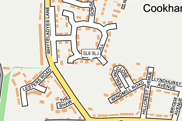 SL6 9LJ map - OS OpenMap – Local (Ordnance Survey)