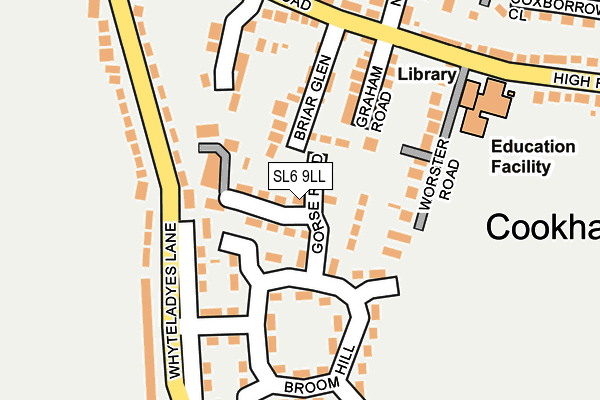 SL6 9LL map - OS OpenMap – Local (Ordnance Survey)