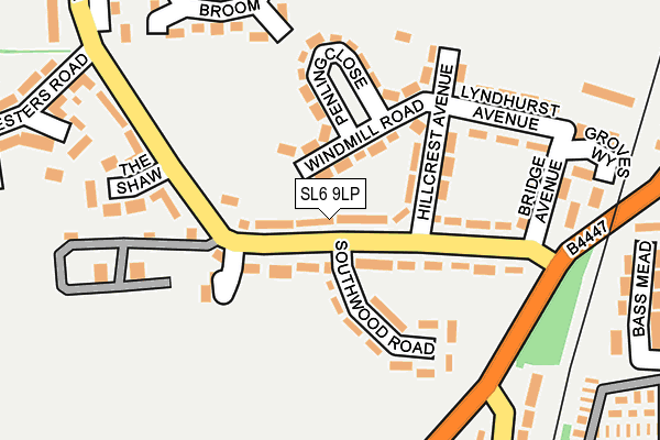 SL6 9LP map - OS OpenMap – Local (Ordnance Survey)