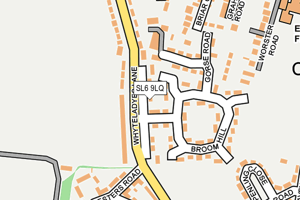 SL6 9LQ map - OS OpenMap – Local (Ordnance Survey)