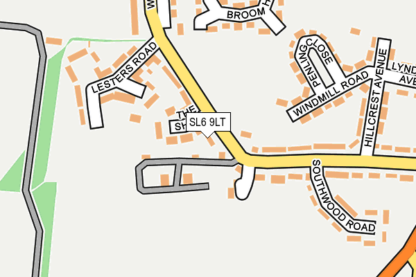 SL6 9LT map - OS OpenMap – Local (Ordnance Survey)