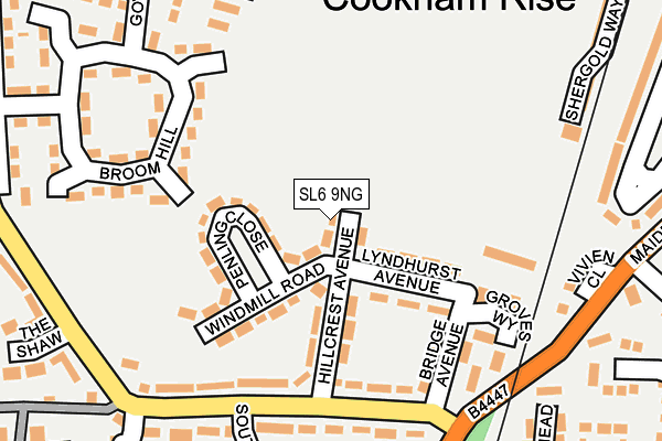 SL6 9NG map - OS OpenMap – Local (Ordnance Survey)