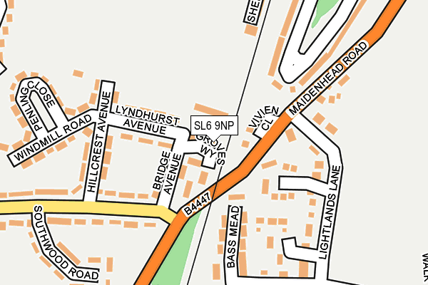 SL6 9NP map - OS OpenMap – Local (Ordnance Survey)