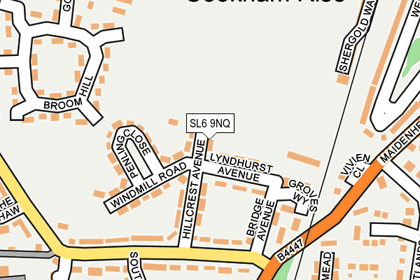 SL6 9NQ map - OS OpenMap – Local (Ordnance Survey)