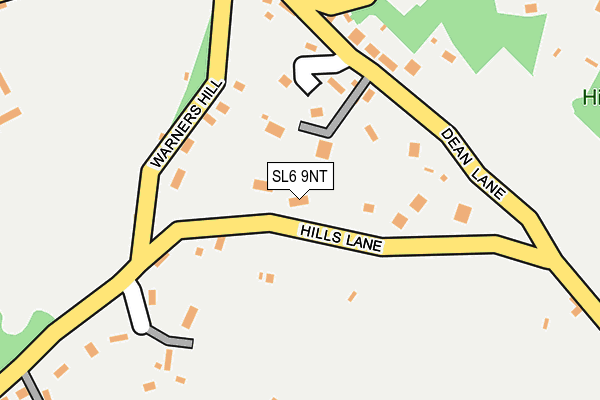 SL6 9NT map - OS OpenMap – Local (Ordnance Survey)