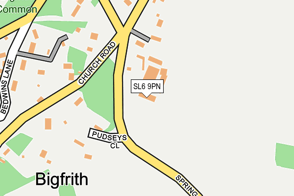 SL6 9PN map - OS OpenMap – Local (Ordnance Survey)
