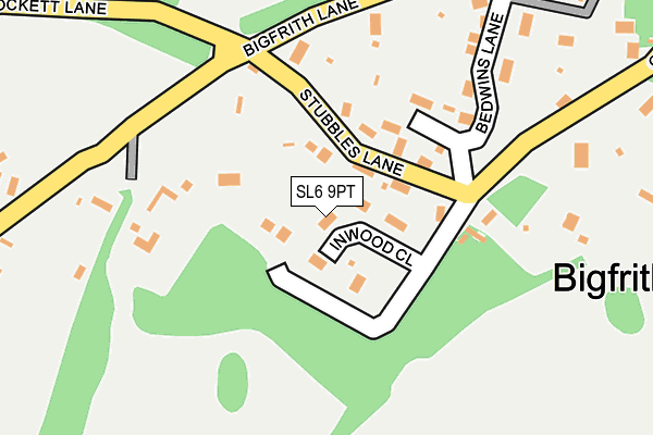 SL6 9PT map - OS OpenMap – Local (Ordnance Survey)