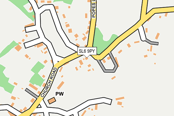 SL6 9PY map - OS OpenMap – Local (Ordnance Survey)