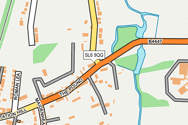 SL6 9QG map - OS OpenMap – Local (Ordnance Survey)