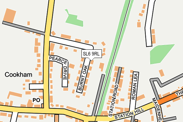 SL6 9RL map - OS OpenMap – Local (Ordnance Survey)