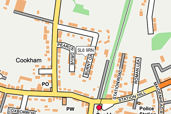 SL6 9RN map - OS OpenMap – Local (Ordnance Survey)