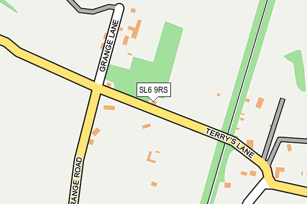 SL6 9RS map - OS OpenMap – Local (Ordnance Survey)