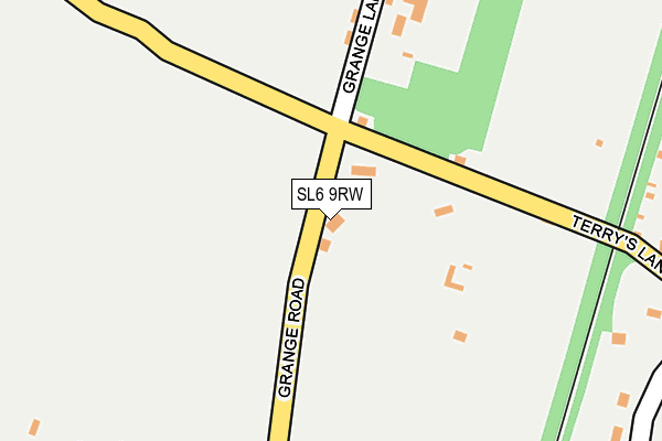 SL6 9RW map - OS OpenMap – Local (Ordnance Survey)