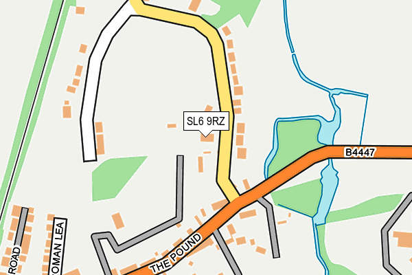 SL6 9RZ map - OS OpenMap – Local (Ordnance Survey)