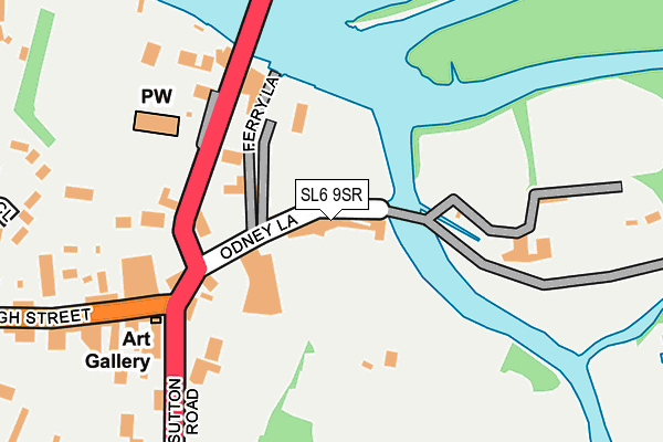 SL6 9SR map - OS OpenMap – Local (Ordnance Survey)