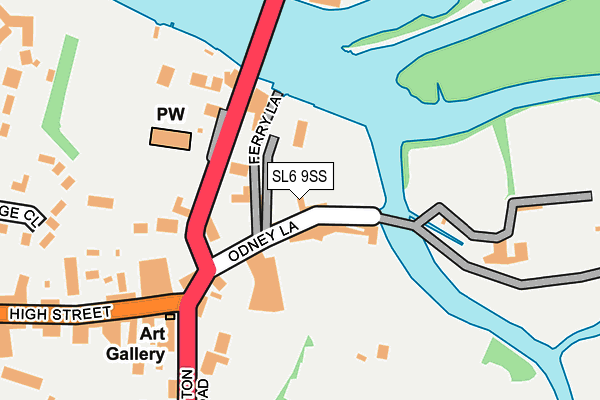 SL6 9SS map - OS OpenMap – Local (Ordnance Survey)