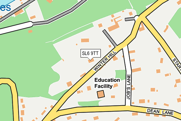 SL6 9TT map - OS OpenMap – Local (Ordnance Survey)