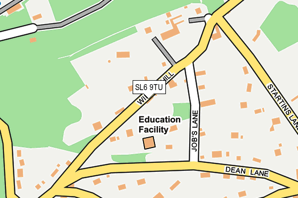 SL6 9TU map - OS OpenMap – Local (Ordnance Survey)