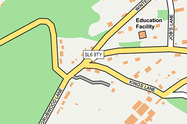 SL6 9TY map - OS OpenMap – Local (Ordnance Survey)