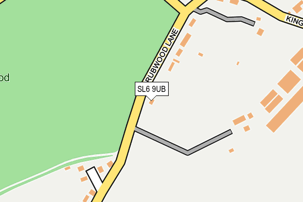 SL6 9UB map - OS OpenMap – Local (Ordnance Survey)