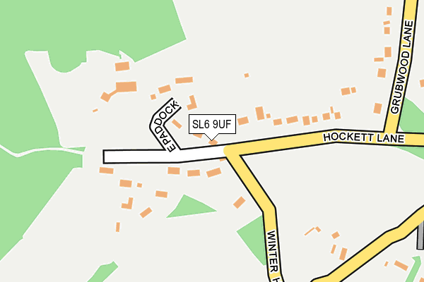 SL6 9UF map - OS OpenMap – Local (Ordnance Survey)