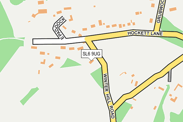 SL6 9UG map - OS OpenMap – Local (Ordnance Survey)