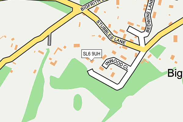 SL6 9UH map - OS OpenMap – Local (Ordnance Survey)