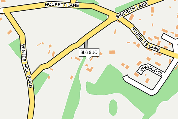 SL6 9UQ map - OS OpenMap – Local (Ordnance Survey)