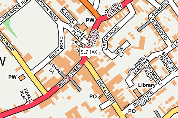 SL7 1AX map - OS OpenMap – Local (Ordnance Survey)
