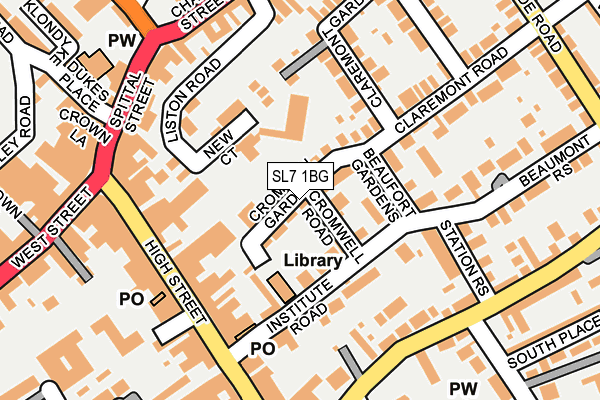 SL7 1BG map - OS OpenMap – Local (Ordnance Survey)