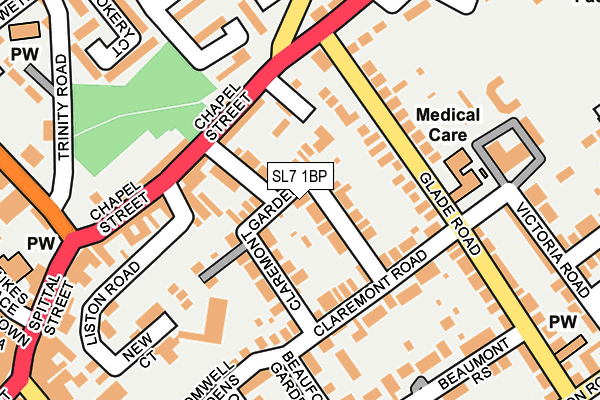 SL7 1BP map - OS OpenMap – Local (Ordnance Survey)