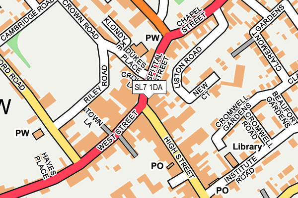 SL7 1DA map - OS OpenMap – Local (Ordnance Survey)