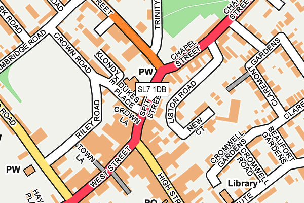 SL7 1DB map - OS OpenMap – Local (Ordnance Survey)