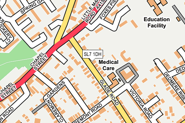 SL7 1DH map - OS OpenMap – Local (Ordnance Survey)