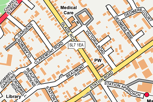 SL7 1EA map - OS OpenMap – Local (Ordnance Survey)