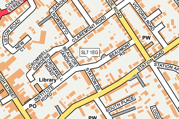 SL7 1EG map - OS OpenMap – Local (Ordnance Survey)