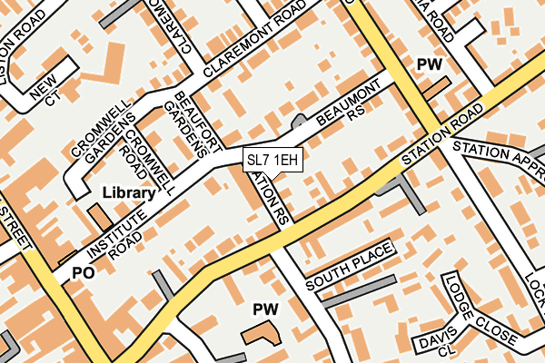SL7 1EH map - OS OpenMap – Local (Ordnance Survey)