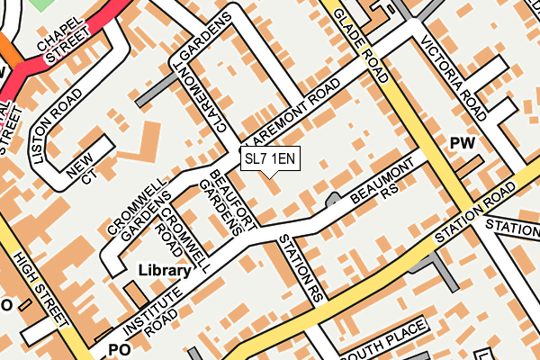 SL7 1EN map - OS OpenMap – Local (Ordnance Survey)