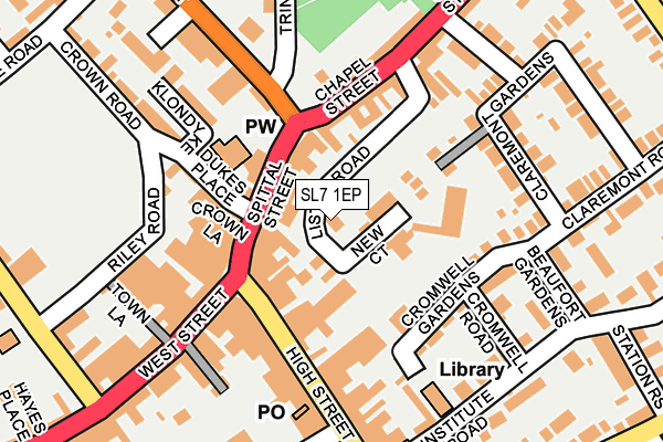SL7 1EP map - OS OpenMap – Local (Ordnance Survey)