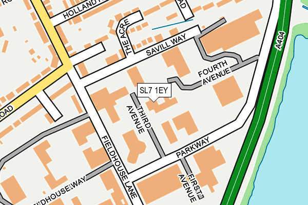 SL7 1EY map - OS OpenMap – Local (Ordnance Survey)