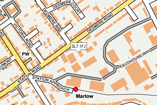 SL7 1FJ map - OS OpenMap – Local (Ordnance Survey)