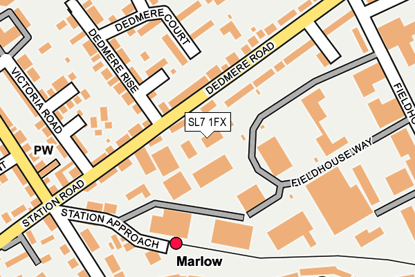 SL7 1FX map - OS OpenMap – Local (Ordnance Survey)