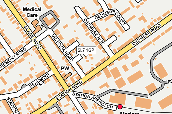SL7 1GP map - OS OpenMap – Local (Ordnance Survey)