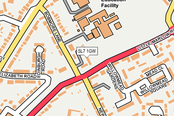 SL7 1GW map - OS OpenMap – Local (Ordnance Survey)