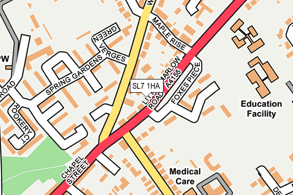 SL7 1HA map - OS OpenMap – Local (Ordnance Survey)