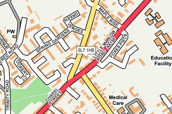 SL7 1HB map - OS OpenMap – Local (Ordnance Survey)