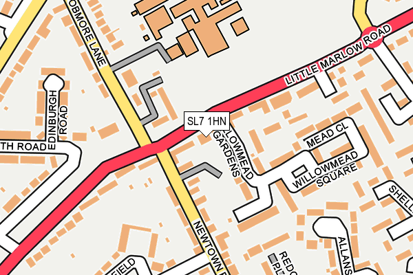 SL7 1HN map - OS OpenMap – Local (Ordnance Survey)
